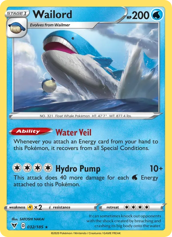 Wailord, Vivid Voltage