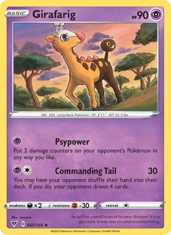 Girafarig, Vivid Voltage