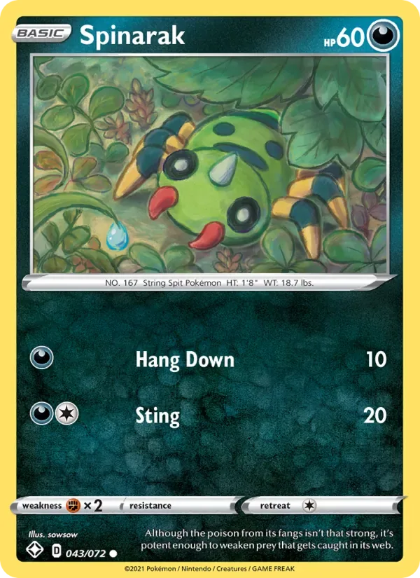 Spinarak, Shining Fates