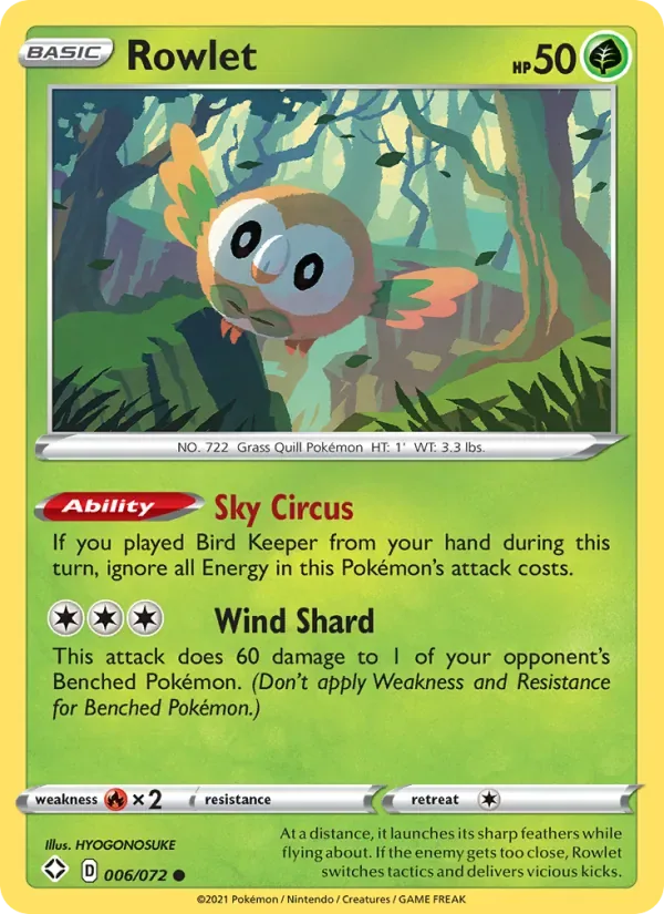 Rowlet, Shining Fates
