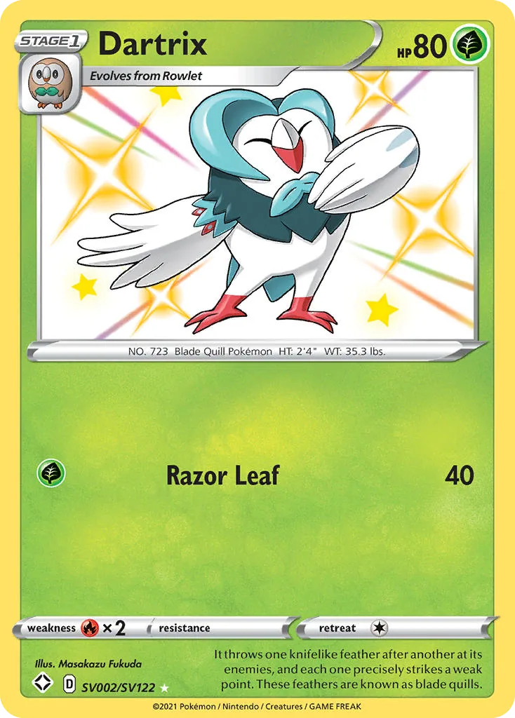 Dartrix, Shining Fates Shiny Vault