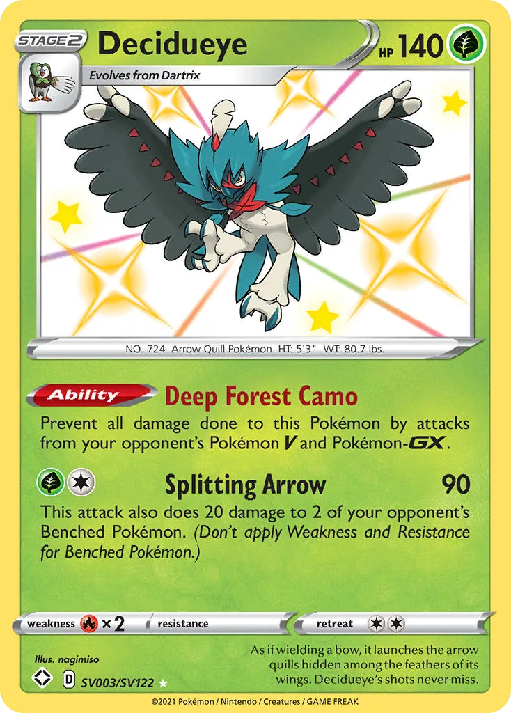 Decidueye, Shining Fates Shiny Vault