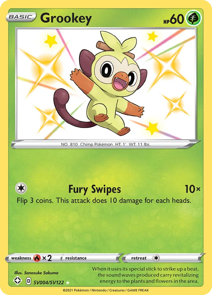 Grookey, Shining Fates Shiny Vault