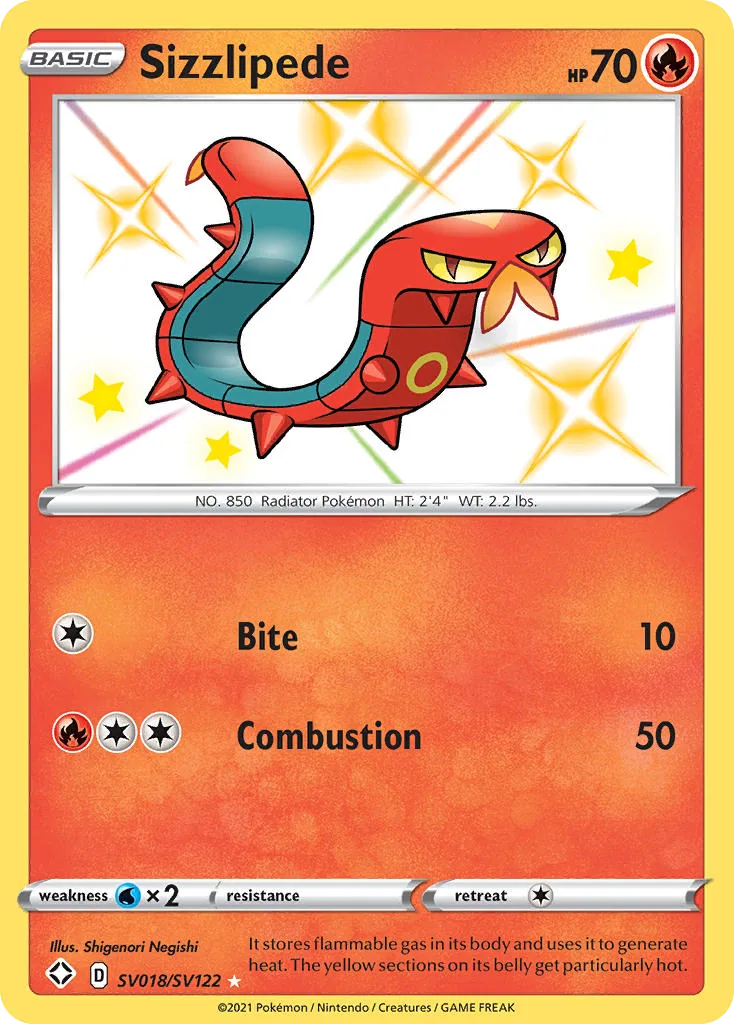 Sizzlipede, Shining Fates Shiny Vault