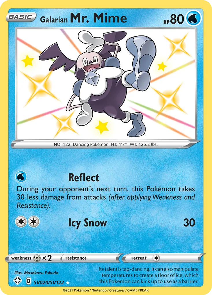 Galarian Mr. Mime, Shining Fates Shiny Vault