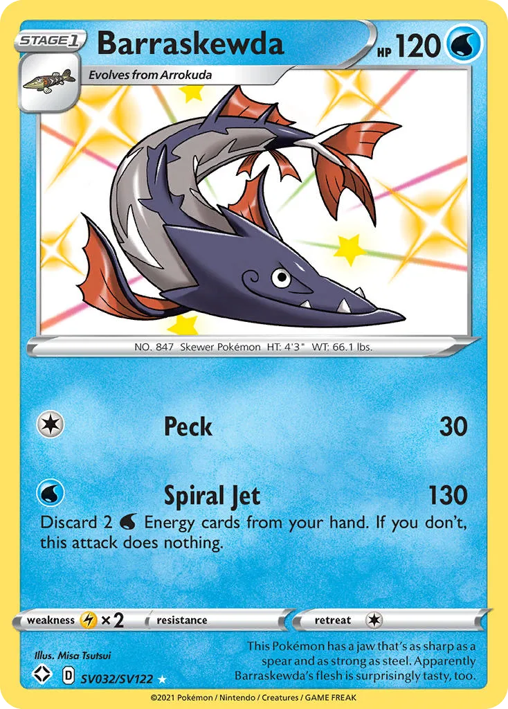 Barraskewda, Shining Fates Shiny Vault