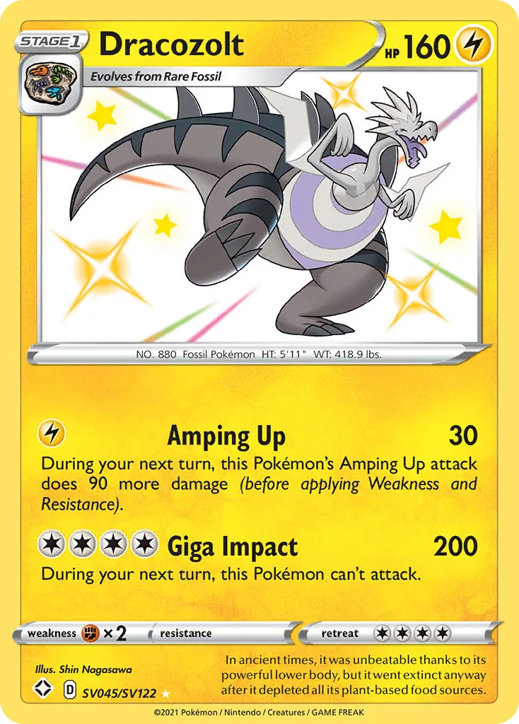 Dracozolt, Shining Fates Shiny Vault