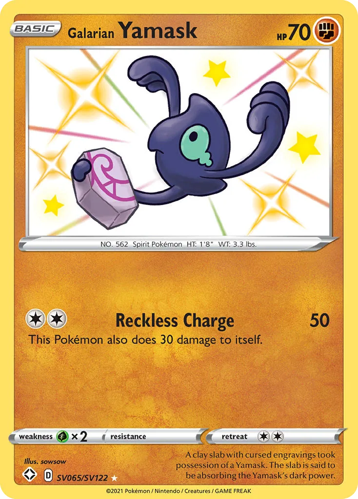 Galarian Yamask, Shining Fates Shiny Vault