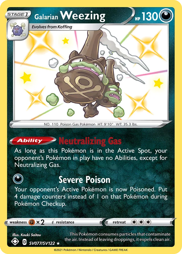 Galarian Weezing, Shining Fates Shiny Vault