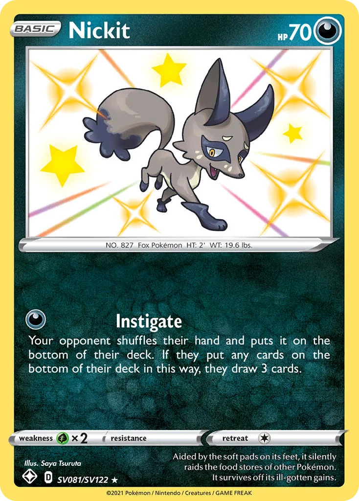 Nickit, Shining Fates Shiny Vault
