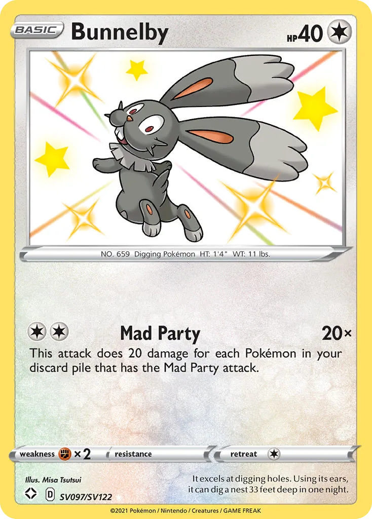 Bunnelby, Shining Fates Shiny Vault
