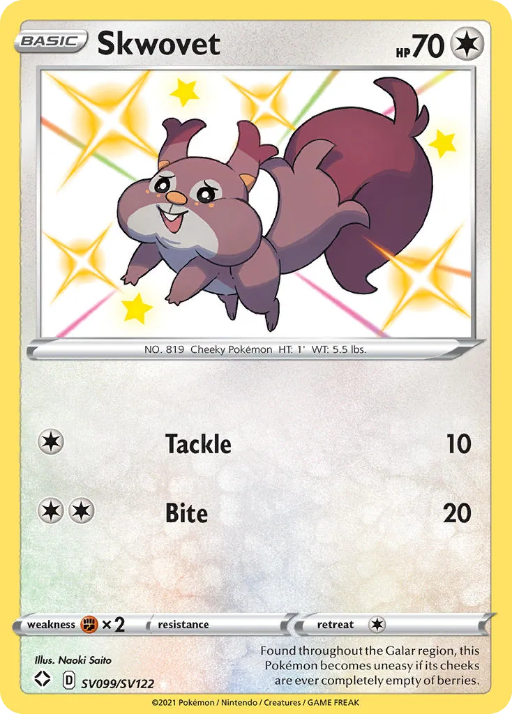 Skwovet, Shining Fates Shiny Vault