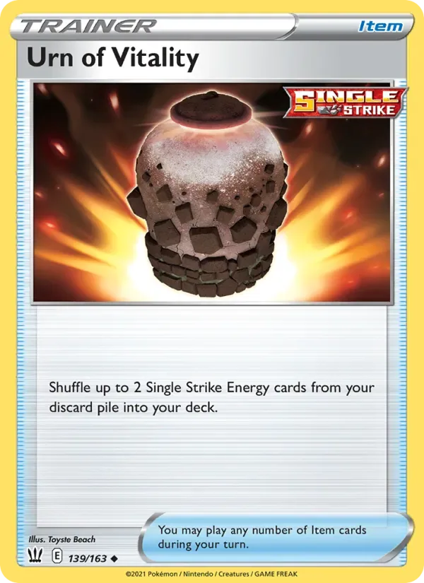 Urn of Vitality, Battle Styles