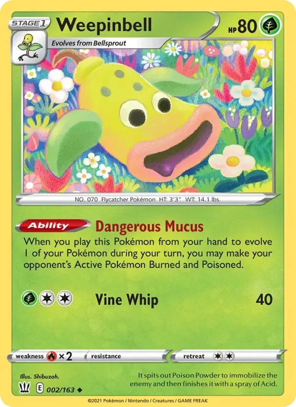 Weepinbell, Battle Styles