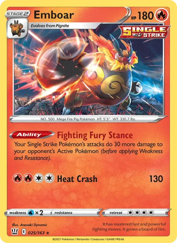 Emboar, Battle Styles