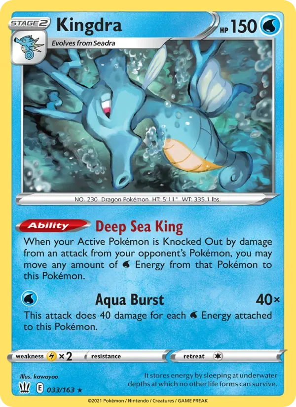 Kingdra, Battle Styles