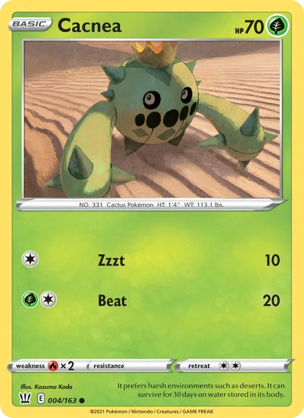 Cacnea, Battle Styles