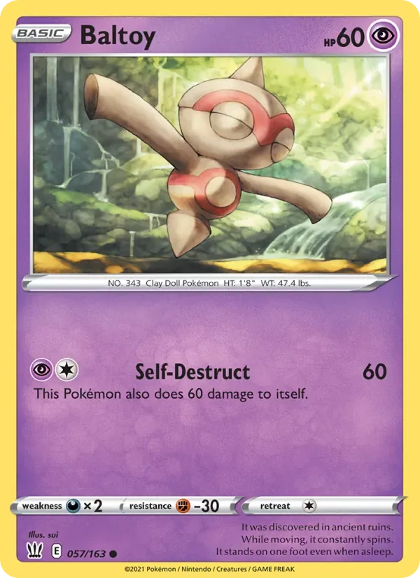 Baltoy, Battle Styles