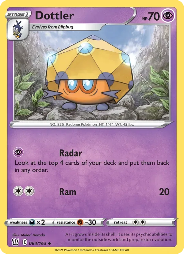 Dottler, Battle Styles