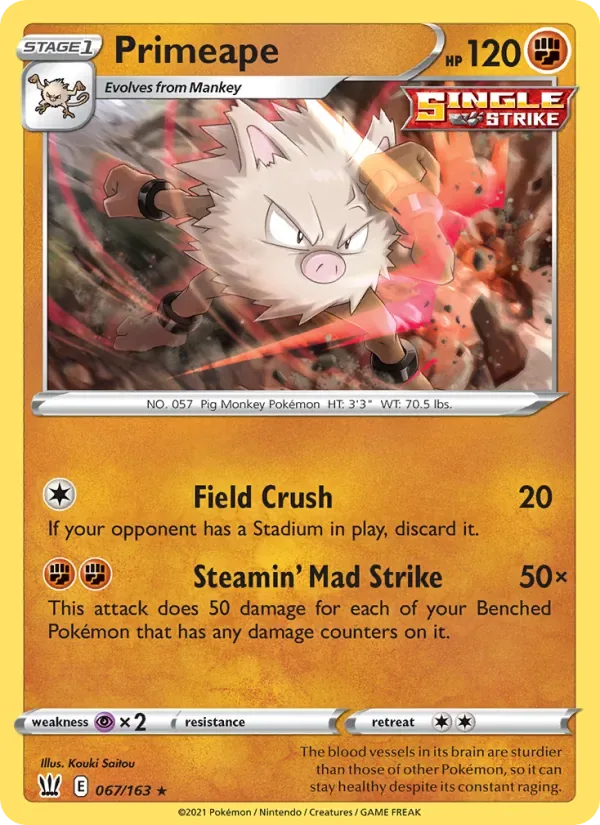 Primeape, Battle Styles