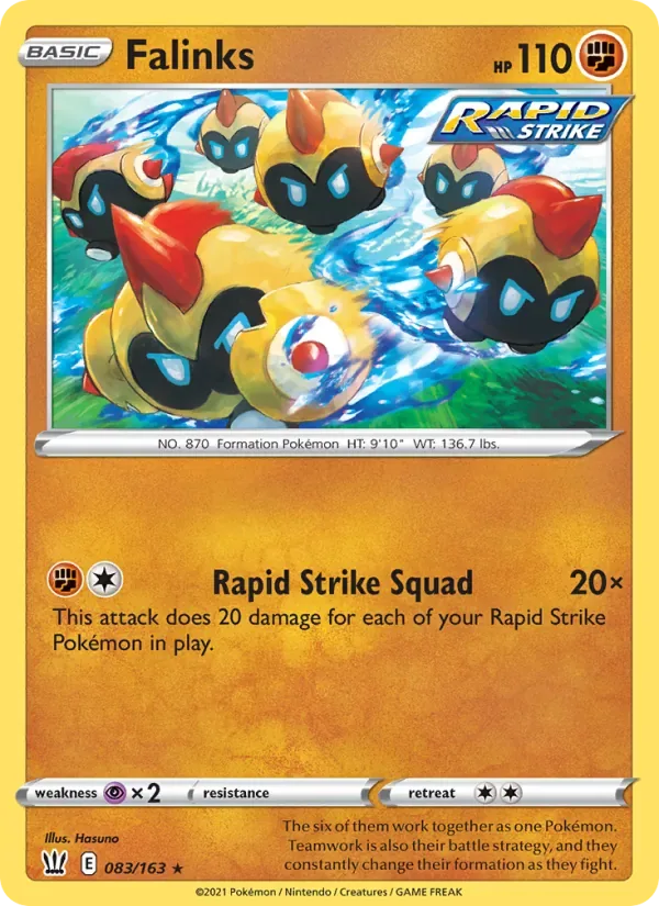 Falinks, Battle Styles