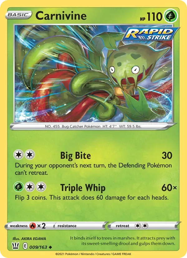 Carnivine, Battle Styles