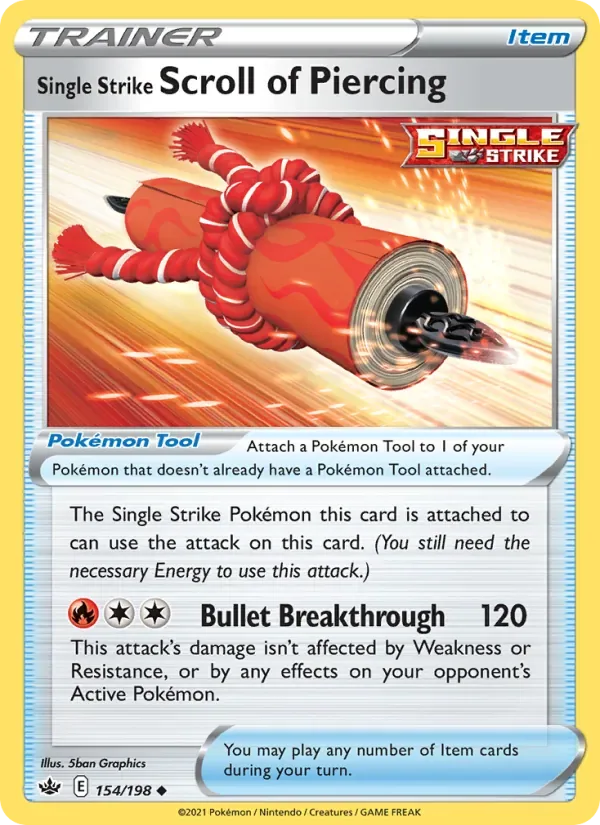 Single Strike Scroll of Piercing, Chilling Reign