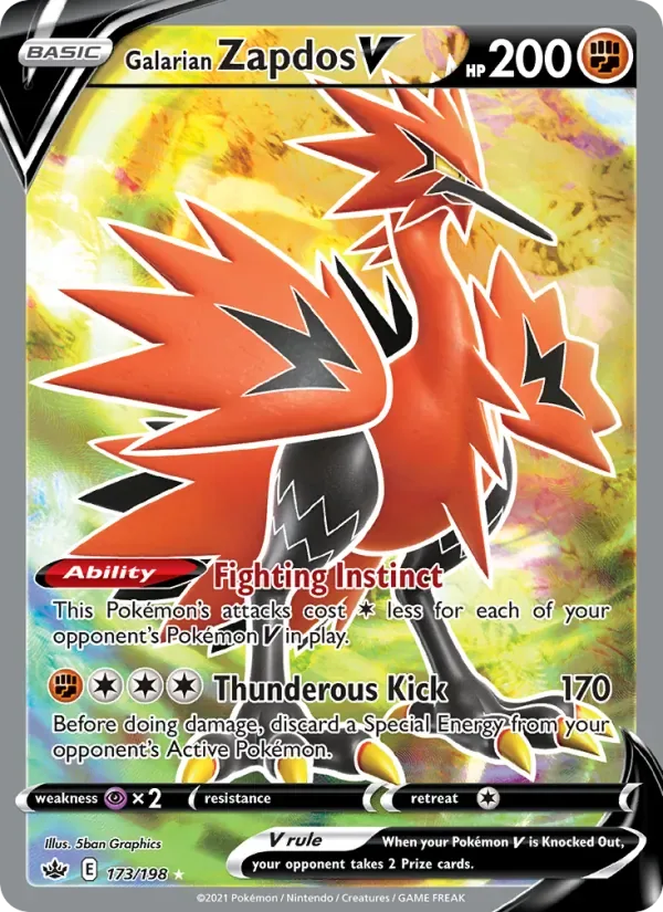 Galarian Zapdos V, Chilling Reign