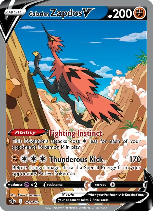 Galarian Zapdos V, Chilling Reign