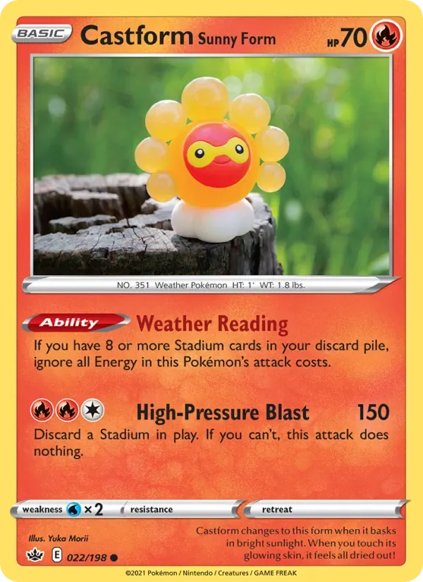 Castform Sunny Form, Chilling Reign