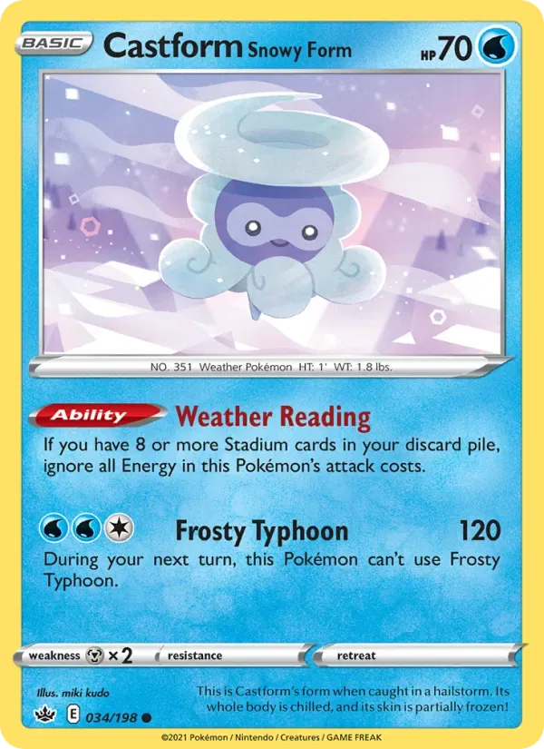 Castform Snowy Form, Chilling Reign