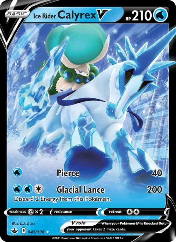 Ice Rider Calyrex V, Chilling Reign