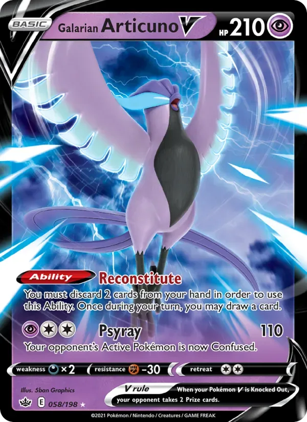Galarian Articuno V, Chilling Reign