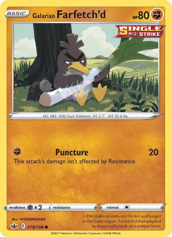 Galarian Farfetch'd, Chilling Reign