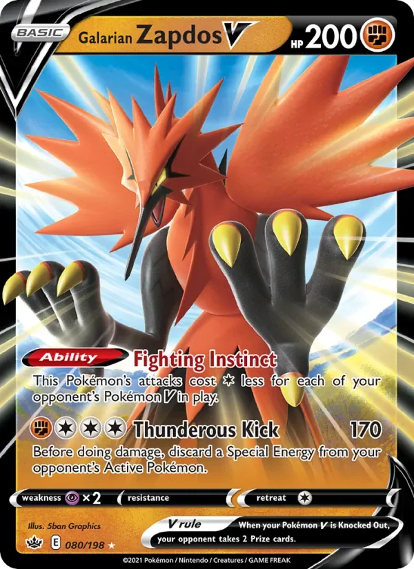 Galarian Zapdos V, Chilling Reign