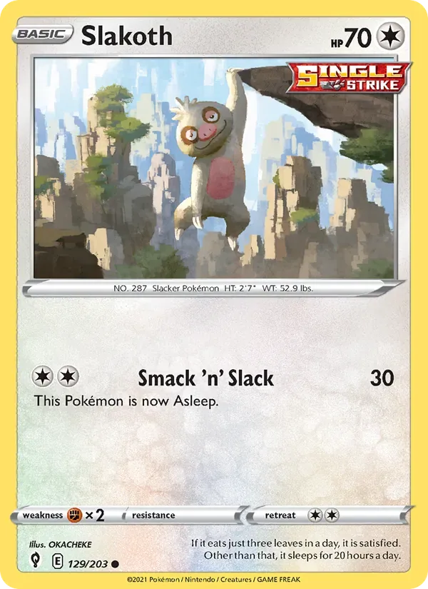 Slakoth, Evolving Skies