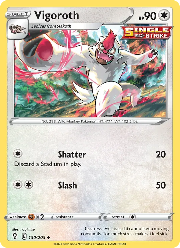 Vigoroth, Evolving Skies