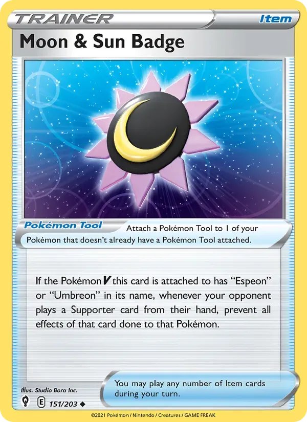 Moon & Sun Badge, Evolving Skies