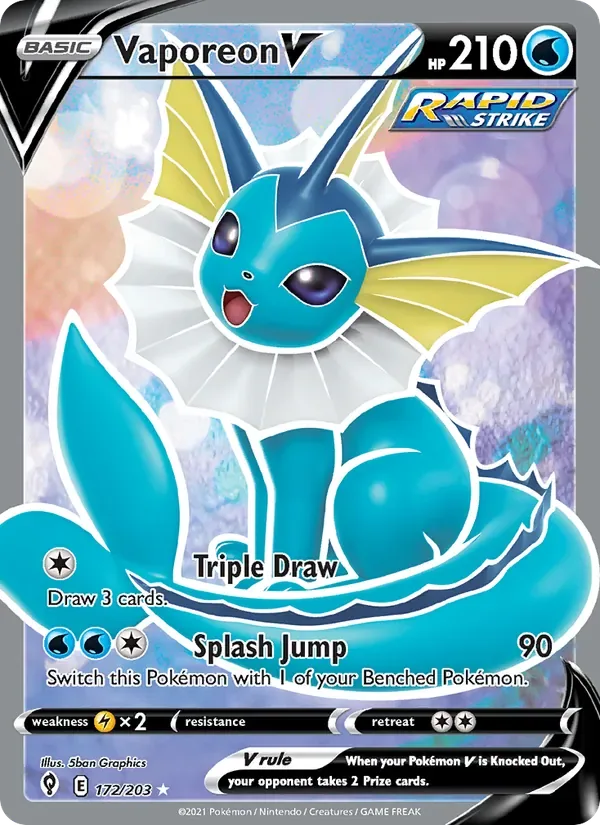 Vaporeon V, Evolving Skies