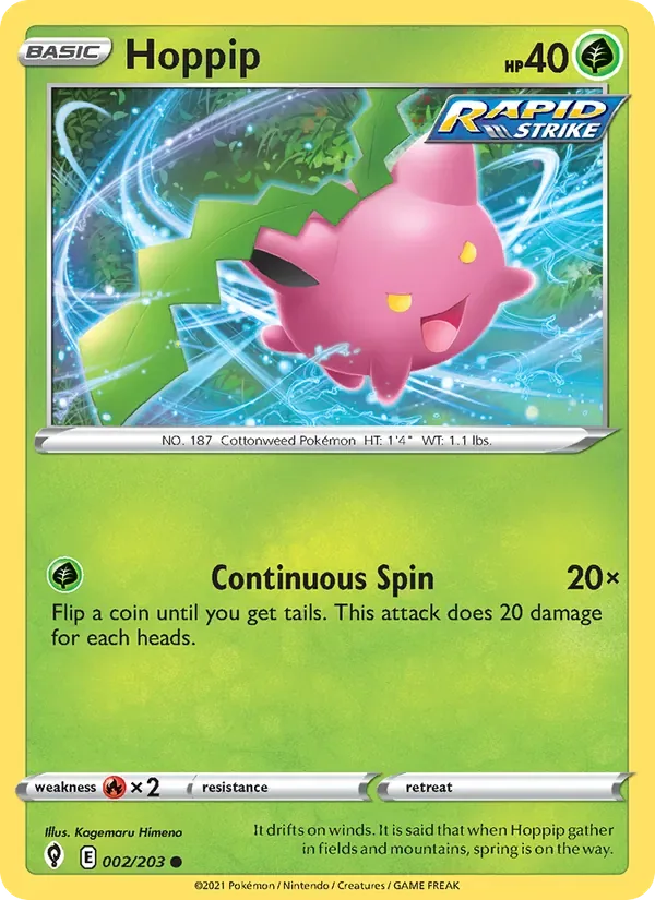 Hoppip, Evolving Skies