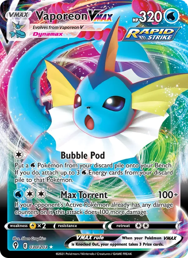 Vaporeon VMAX, Evolving Skies