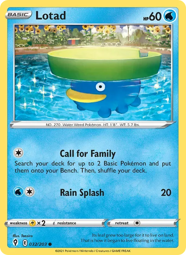 Lotad, Evolving Skies