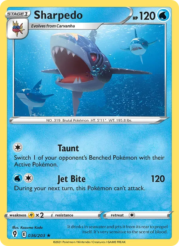 Sharpedo, Evolving Skies