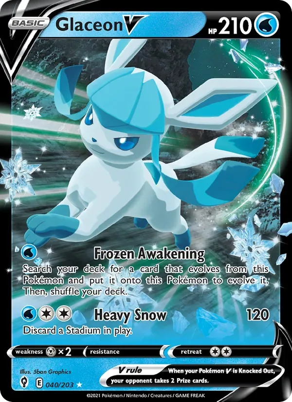 Glaceon V, Evolving Skies