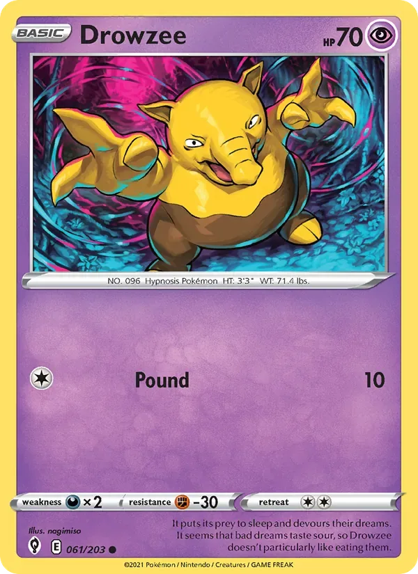 Drowzee, Evolving Skies