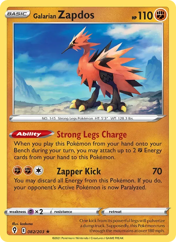 Galarian Zapdos, Evolving Skies