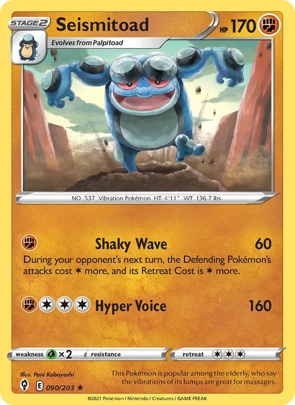 Seismitoad, Evolving Skies
