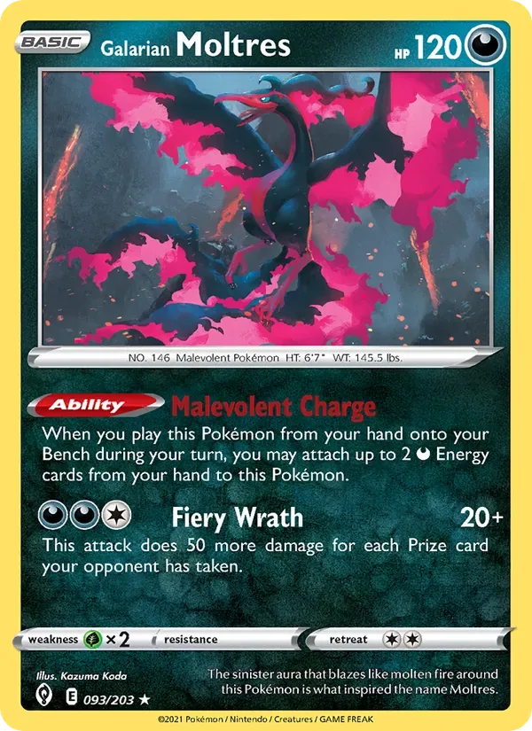 Galarian Moltres, Evolving Skies