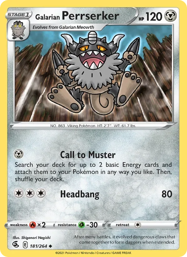Galarian Perrserker, Fusion Strike