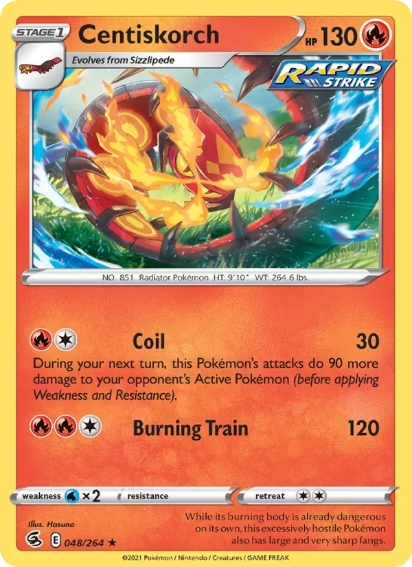 Centiskorch, Fusion Strike